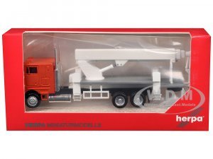 Peterbilt COE Boom Lift Picker Truck Orange (HO) Plastic