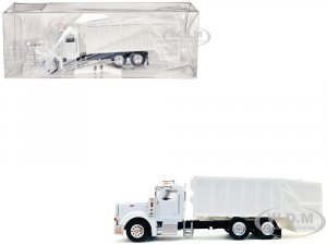 Peterbilt 367 Garbage Truck White (HO) Plastic