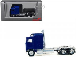 Kenworth K100 with 1-Bar Grill and X-Long Chrome Chassis Blue (HO) Plastic