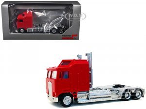 Kenworth K100 with 5-Bar Grill and XXL Chassis Red (HO) Plastic Model by Promotex
