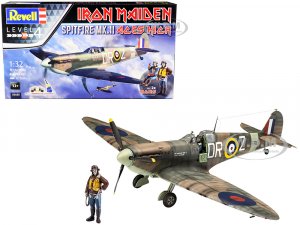Level 4 Model Kit Spitfire MK. II Fighter Plane Iron Maiden: Aces High  Scale Model by Revell