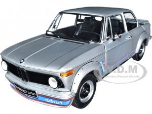 BMW 2002 Turbo Silver with Red and Blue Stripes