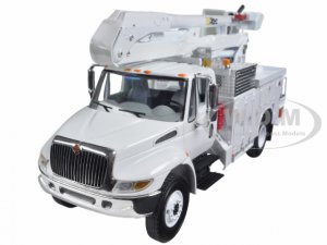 International DuraStar Utility Bucket Truck Altec White