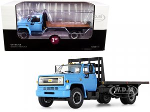 Chevrolet C65 Flatbed Truck Blue and Black