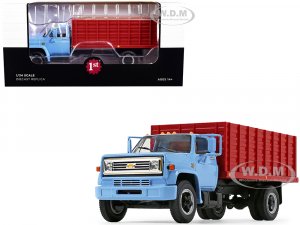 1970s Chevrolet C65 Grain Truck with Corn Load Baby Blue and Red