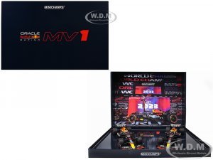 Red Bull Racing RB19 #1 Max Verstappen Oracle F1 Formula One Qatar GP (2023) Set of 2 Cars