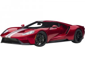 2017 Ford GT Liquid Red Metallic with Silver Stripes
