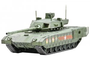 Russian T14 Armata MBT (Main Battle Tank) Green Camouflage Armor Premium Series 1 72