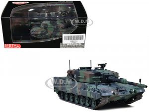 Leopard 2A4 Main Battle Tank with Snorkel NATO Camouflage German Army Armor Premium Series 1/72