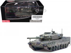 Leopard 2A4 Main Battle Tank with Snorkel Green Camouflage German Army Armor Premium Series