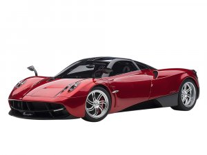 Pagani Huayra Metallic Red with Carbon Top and Silver Wheels