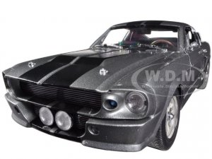 1967 Ford Mustang Custom Eleanor Gray Metallic with Black Stripes Gone in 60 Seconds (2000) Movie