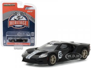 2017 Ford GT Black #2 - Tribute to 1966 Ford GT40 MK II #2 Racing Heritage Series 1