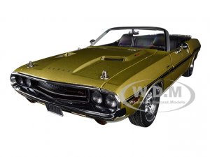 1970 Dodge Challenger R/T Convertible with Luggage Rack Metallic Gold with Black Stripes