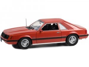 1979 Ford Mustang Ghia Medium Red with Black Stripe Treatment Charlies Angels (1976-1981) TV Series