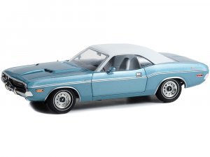 1970 Dodge Challenger Western Sport Special Light Blue Poly with Vinyl Roof and White Interior