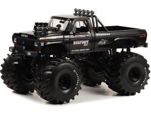 1974 Ford F-250 Monster Truck with 66-Inch Tires Black Bandit Edition Bigfoot #1 Kings of Crunch Series