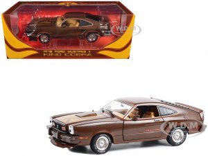 1978 Ford Mustang II King Cobra Dark Brown Metallic with Orange and Gold Hood Stripes