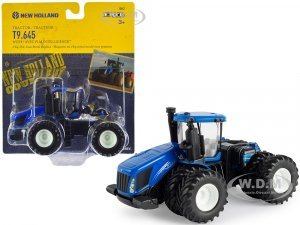 New Holland T9.645 Tractor with Dual Wheels Blue with AVEC PLM Intelligence