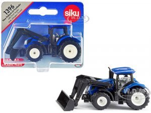 New Holland T7.315 Tractor with Front Loader Blue and Black
