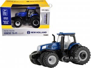 New Holland Genesis T8.415 Tractor with Dual Wheels Blue Prestige Collection