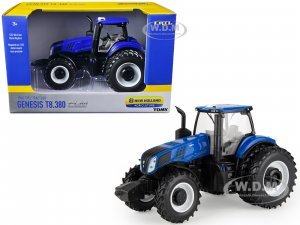 New Holland Genesis T8.380 Tractor with Dual Wheels Blue New Holland Agriculture Series