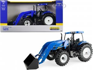 New Holland T6070 Tractor with Loader Blue New Holland Agriculture Series