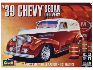 Level 4 Model Kit 1939 Chevrolet Sedan Delivery with Barrel Accessories Scale Model by Revell