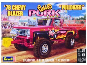 Level 4 Model Kit 1978 Chevrolet Blazer Pickup Truck Pulled Pork Pulldozer Scale Model by Revell