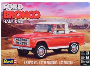 Level 5 Model Kit Ford Bronco Half Cab Scale Model by Revell
