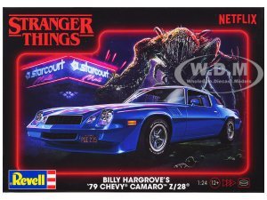 Level 4 Model Kit Billy HargroveÃ¢â‚¬â„¢s 1979 Chevrolet Camaro Z/28 Stranger Things (2016-Current) TV Series Scale Model by Revell