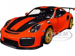 2018 Porsche 911 GT2RS (991.2) Weissach Package Orange with Carbon Stripes and Golden Magnesium Wheels