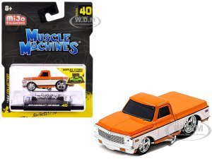 1972 Chevrolet C-10 Pickup Truck Orange and White