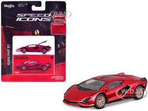 Lamborghini Sian FKP 37 Red Metallic Speed Icons Series