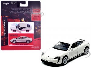 Porsche Taycan Turbo S White Speed Icons Series