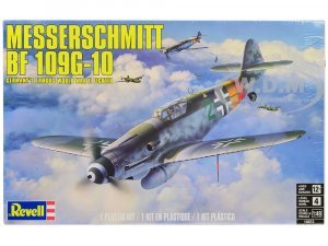 Level 4 Model Kit Messerschmitt Bf 109G-10 Fighter Aircraft Germanys Famous World War II Fighter 1/48 Scale Model by Revell