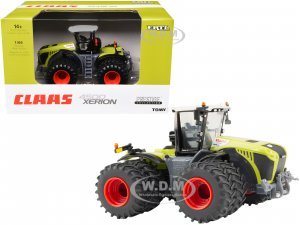 Claas 4500 Xerion Tractor with Dual Wheels Green with Gray Top Prestige Collection