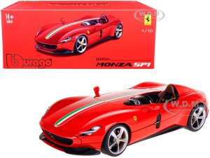 Ferrari Monza SP1 Red with Italian Flag Stripes Signature Series