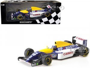 Williams Renault FW15C #0 Damon Hill Canon 3rd Place F1 Formula One World Championship (1993) with Driver