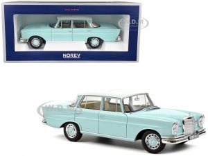 1965 Mercedes-Benz 220 S Light Blue with White Top