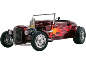 1934 Hot Rod Roadster Brandywine Burgundy Metallic with Flames