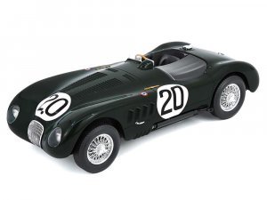 Jaguar XK 120 C #20 Peter Walker - Peter Whitehead Jaguar Cars Ltd Winner 24 Hours of Le Mans (1951) with Acrylic Display Case