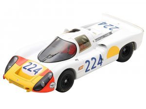 Porsche 907 #224 Vic Elford - Umberto Maglioli Winner Targa Florio (1968) with Acrylic Display Case