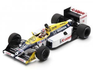 Williams FW11B #6 Nelson Piquet Williams-Honda Winner Formula One F1 Italian GP (1987) and Acrylic Display Case