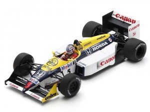 Williams FW11B #5 Nigel Mansell Williams-Honda Winner Formula One F1 British GP (1987) and Acrylic Display Case