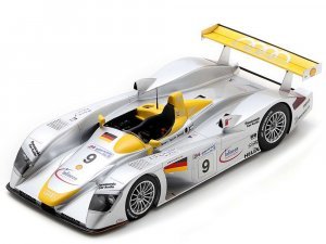 Audi R8 #9 Laurent Aiello - Allan McNish - Stephane Ortelli Audi Sport Team Joest 2nd Place 24 Hours of Le Mans (2000) with Acrylic Display Case