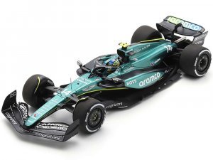 Aston Martin AMR24 #14 Fernando Alonso Aramco Formula One F1 Saudi Arabian GP (2024) with Acrylic Display Case