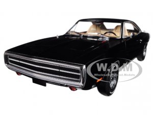 1970 Dodge Charger Black with White Tail Stripe Supernatural (2005) TV Series
