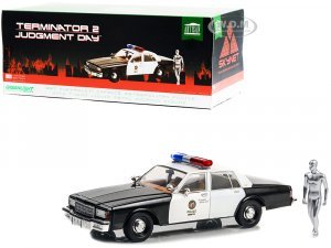 1987 Chevrolet Caprice Metropolitan Police Black and White with T-1000 Liquid Metal Android