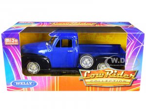 1953 Chevrolet 3100 Pickup Truck Blue and Black Low Rider Collection